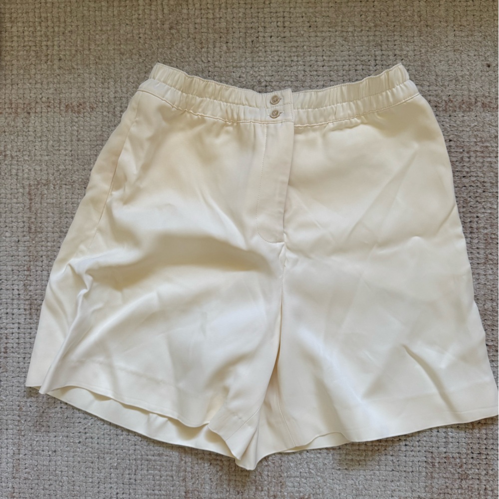 Zara Cream High Waist Women Shorts